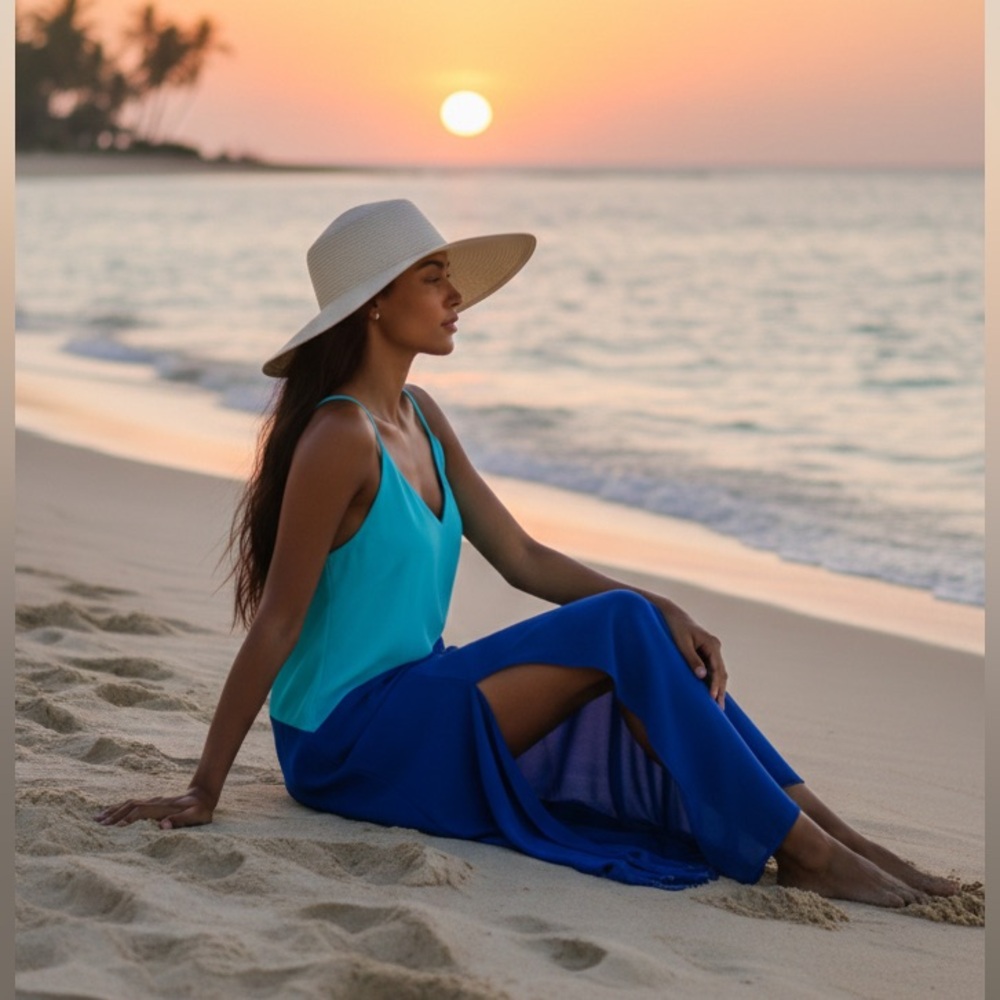 Lulu's Ocean Breeze Maxi Dress
